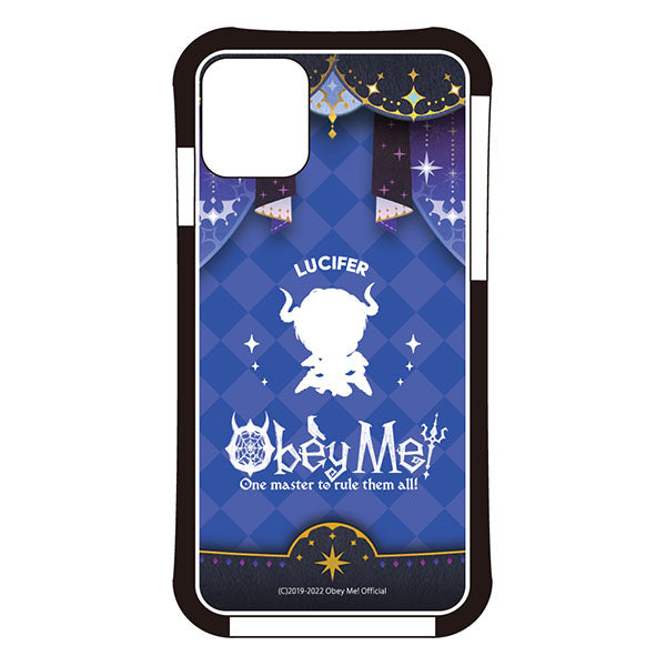 (Goods - Smartphone Accessory) Obey Me! Smartphone Case Dance Stage Chibi Silhouette iPhone11 Air Cushion Technology Hybrid Clear Lucifer