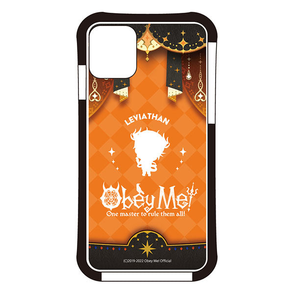 (Goods - Smartphone Accessory) Obey Me! Smartphone Case Dance Stage Chibi Silhouette iPhone11 Air Cushion Technology Hybrid Clear Leviathan
