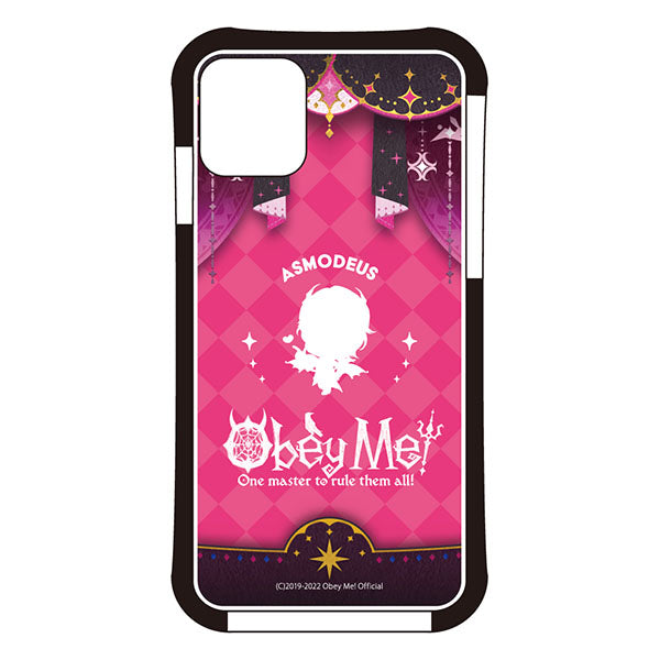 (Goods - Smartphone Accessory) Obey Me! Smartphone Case Dance Stage Chibi Silhouette iPhone11 Air Cushion Technology Hybrid Clear Asmodeus