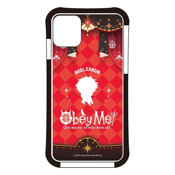 (Goods - Smartphone Accessory) Obey Me! Smartphone Case Dance Stage Chibi Silhouette iPhone11 Air Cushion Technology Hybrid Clear Beelzebub