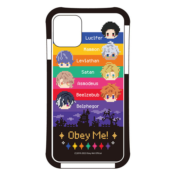 (Goods - Smartphone Accessory) Obey Me! Smartphone Case Obey Me! Pixel Art iPhone11 Air Cushion Technology Hybrid Clear