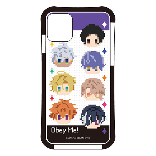(Goods - Smartphone Accessory) Obey Me! Smartphone Case 7 Demon Brothers Chibi Pixel Art iPhone11 Air Cushion Technology Hybrid Clear