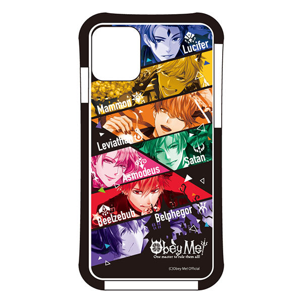 (Goods - Smartphone Accessory) Obey Me! Smartphone Case Obey Me! 7 Demon Brothers 7 Colors Ver. iPhone11 Air Cushion Technology Hybrid Clear