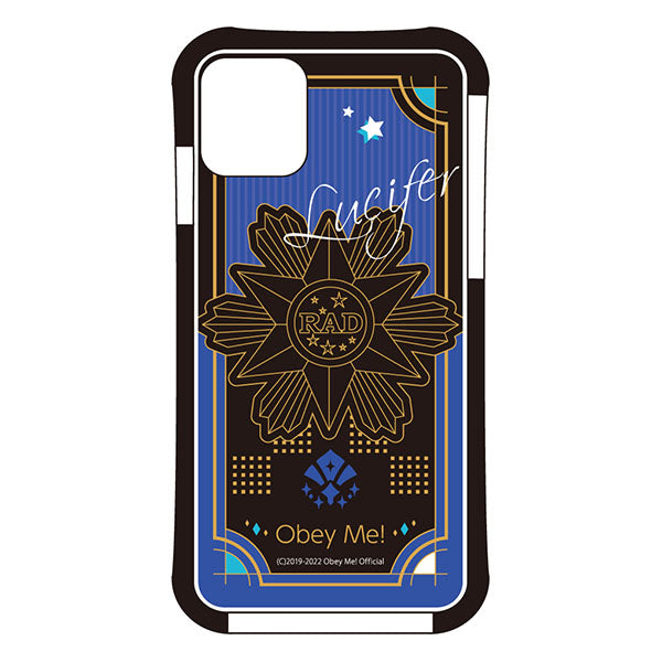 (Goods - Smartphone Accessory) Obey Me! Smartphone Case RAD Character Autograph iPhone11Pro Air Cushion Technology Hybrid Clear Lucifer