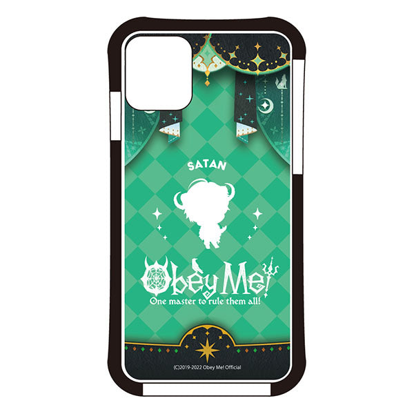 (Goods - Smartphone Accessory) Obey Me! Smartphone Case Dance Stage Chibi Silhouette iPhone11Pro Air Cushion Technology Hybrid Clear Satan
