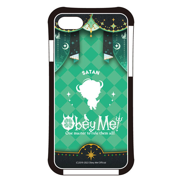 (Goods - Smartphone Accessory) Obey Me! Smartphone Case Dance Stage Chibi Silhouette iPhoneSE3/SE2/8/7 Air Cushion Technology Hybrid Clear Satan