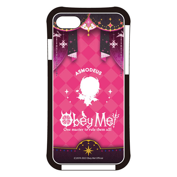 (Goods - Smartphone Accessory) Obey Me! Smartphone Case Dance Stage Chibi Silhouette iPhoneSE3/SE2/8/7 Air Cushion Technology Hybrid Clear Asmodeus