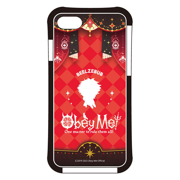 (Goods - Smartphone Accessory) Obey Me! Smartphone Case Dance Stage Chibi Silhouette iPhoneSE3/SE2/8/7 Air Cushion Technology Hybrid Clear Beelzebub