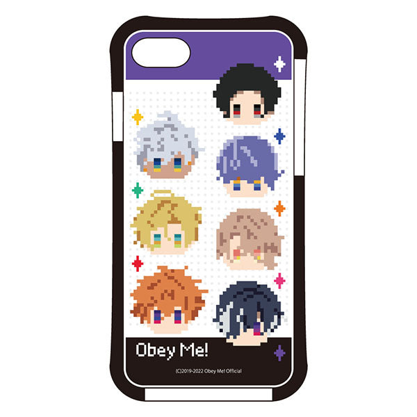 (Goods - Smartphone Accessory) Obey Me! Smartphone Case 7 Demon Brothers Chibi Pixel Art iPhoneSE3/SE2/8/7 Air Cushion Technology Hybrid Clear