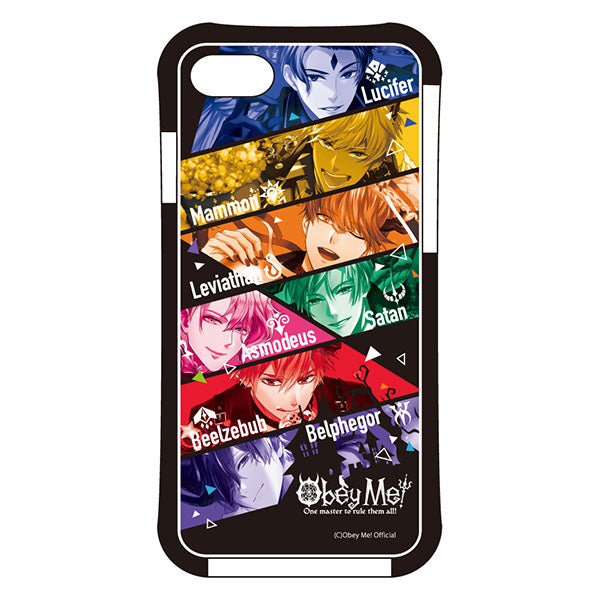 (Goods - Smartphone Accessory) Obey Me! Smartphone Case Obey Me! 7 Demon Brothers 7 Colors Ver. iPhoneSE3/SE2/8/7 Air Cushion Technology Hybrid Clear