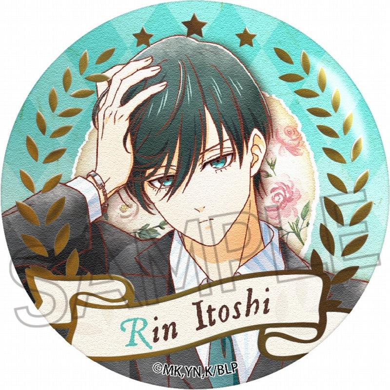 (Goods - Badge) Blue Lock Vintage Series - Throne - Foil Embossed Washi Paper Button Badge Rin Itoshi