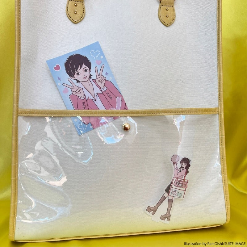 (Goods - Bag) Oshikatsu Sansen Tote Bag Yellow [OSHI LAB]