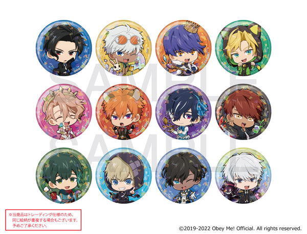 [※Blind](Goods - Badge) Obey Me! x mixx garden Card Petit Collection Trading Chibi Holographic Button Badge