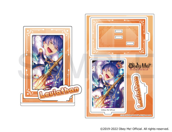 (Goods - Stand Pop) Obey Me! x mixx garden Card Petit Collection Frame Acrylic Stand (Leviathan)
