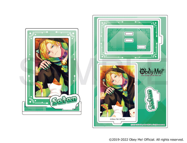 (Goods - Stand Pop) Obey Me! x mixx garden Card Petit Collection Frame Acrylic Stand (Satan)