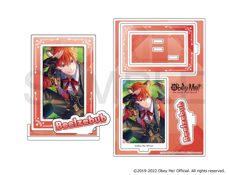 (Goods - Stand Pop) Obey Me! x mixx garden Card Petit Collection Frame Acrylic Stand (Beelzebub)