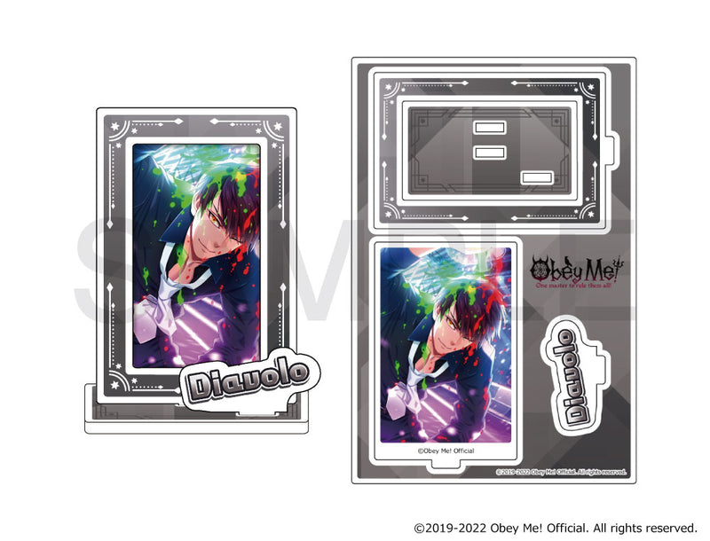 (Goods - Stand Pop) Obey Me! x mixx garden Card Petit Collection Frame Acrylic Stand (Diavolo)