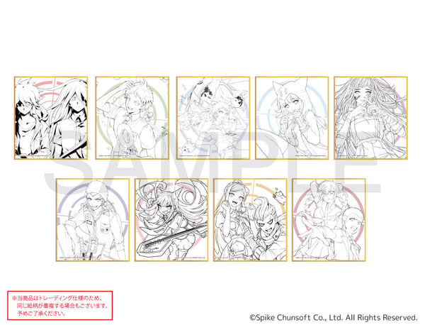 [※Blind](Goods - Art Board) Danganronpa 2: Goodbye Despair x mixx garden Trading Art Board (Line Art)