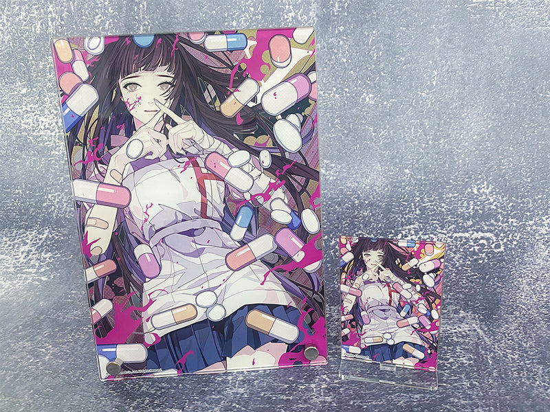(Goods - Board) Danganronpa 2: Goodbye Despair x mixx garden Acrylic Art Panel (keiko/Mikan Tsumiki)