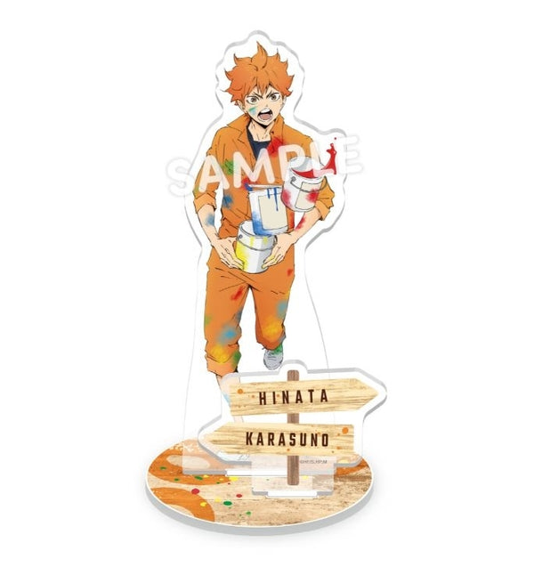 (Goods - Stand Pop) Haikyu!! Paint Coveralls Acrylic Stand Plate Hinata