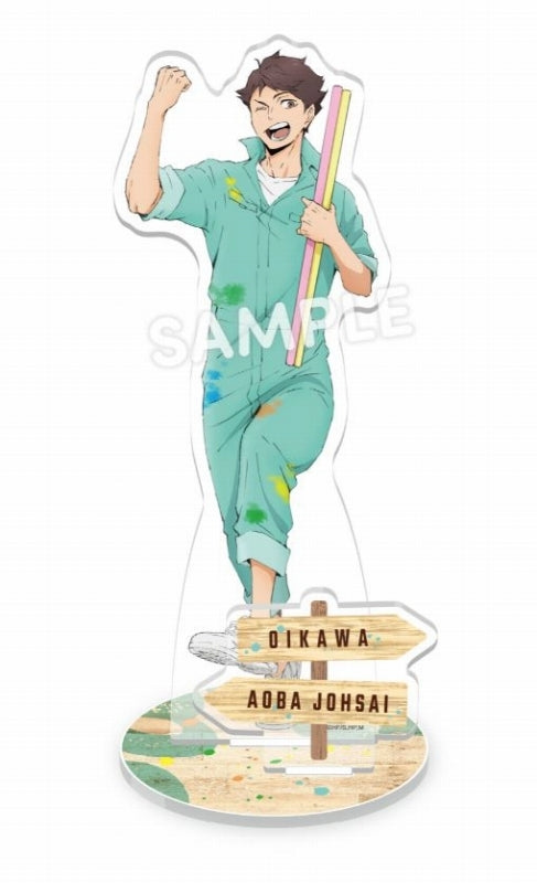 (Goods - Stand Pop) Haikyu!! Paint Coveralls Acrylic Stand Plate Oikawa