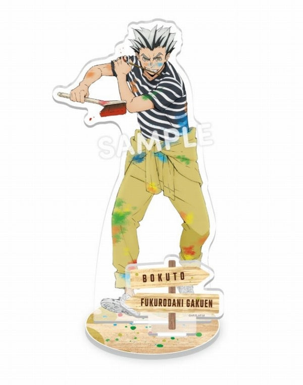 (Goods - Stand Pop) Haikyu!! Paint Coveralls Acrylic Stand Plate Bokuto