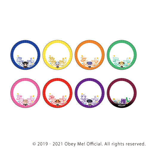 (1BOX=8)(Goods - Cover) 57mm Badge Deco Cover Obey Me! 01 / Complete BOX (8 Types Total)(Art)