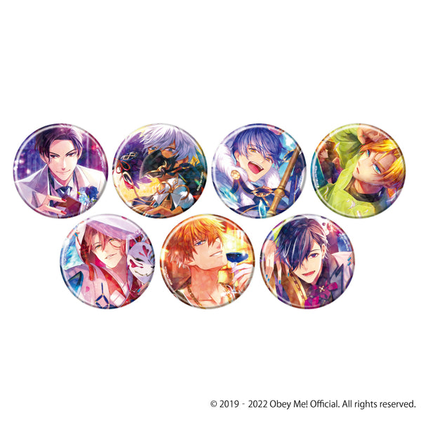 (1BOX=7)(Goods - Badge) Holographic Button Badge (65mm) Obey Me! 03 / Complete BOX (7 Types Total)