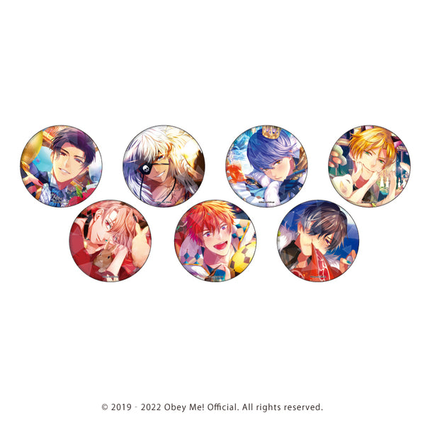 (1BOX=7)(Goods - Badge) Holographic Button Badge (65mm) Obey Me! 06 / Complete BOX(7 Types Total)(Official Art)