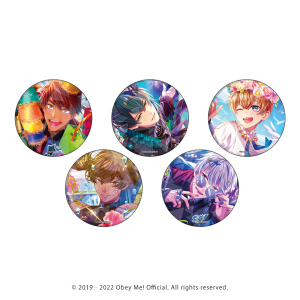 (1BOX=5)(Goods - Badge) Holographic Button Badge (65mm) Obey Me! 05 / Complete BOX (5 Types Total)(Official Art)