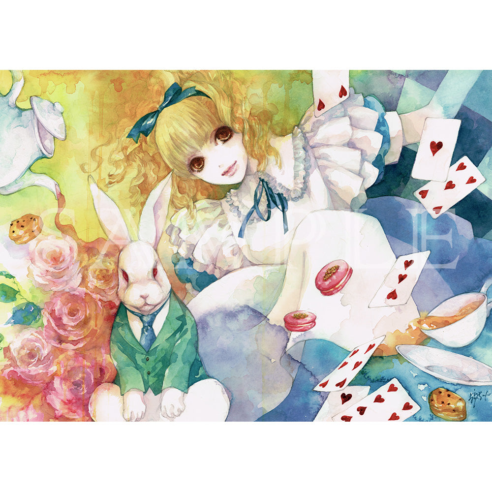 (Goods - High Resolution Print) Art collection Rio Ayasaka Alice's Adventures in Wonderland (Signed by the Artist) Animate International