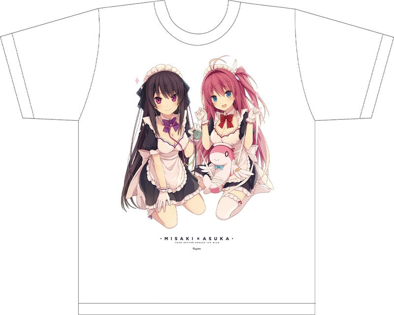 (Goods - T-shirt) Aokana: Four Rhythm Across the Blue Asuka & Misaki Maid Full Graphic T-shirt (Free Size) Animate International
