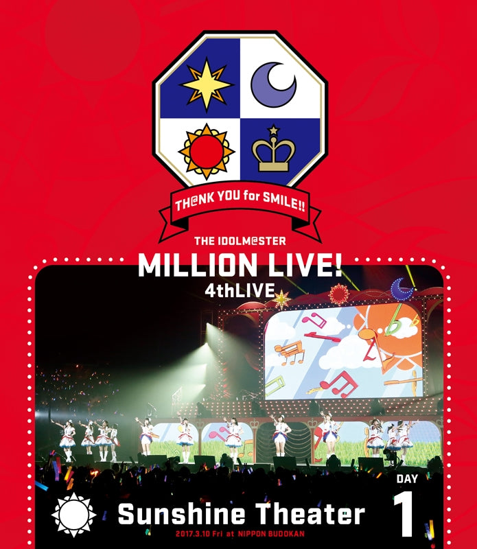 (Blu-ray) THE IDOLM@STER MILLION LIVE! 4thLIVE TH@NK YOU for SMILE! LIVE Blu-ray Day1 Animate International