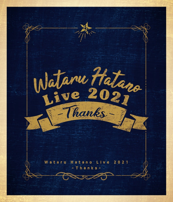 (Blu-ray) Wataru Hatano Live 2021 - Thanks - Live Blu-ray Animate International